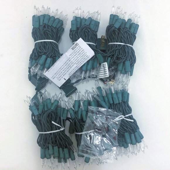 Holiday Time Clear 300 Mini Holiday Lights Green Wire Indoor/Outdoor 62.5 ft ea - Picture 5 of 13